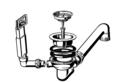 Afloopgarnituur 1 x 3,5" manueel hoekige overloop (vervangen door 222453)