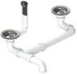 Afloopgarnituur 2 x 3,5" manueel ronde overloop