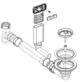 Ablaufgarnitur 1 x 3,5'' ohne Ablauffernbedienung C-overflow modernes Sieb