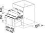 BLANCO SELECT ECON 60/3 with top drawer until April 2009, plastic, sheet steel, 600 mm min. cabinet size