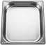 GN 2/3 steam container in stainless steel, perforated, 65 mm deep, Stainless steel