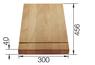 Chopping board beech wood MODUS-M 60 456 x 300 mm, beech wood