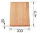 Chopping board beech wood SUPRA-M 470 x 330 mm, beech wood