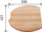 Chopping board beech wood 430 x 336 mm, beech wood