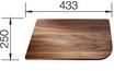 Chopping board solid nut DELTA-Edition 433 x 250 mm, solid nutwood