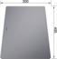 Cutting board safety glass silver ZENAR KSC 495 x 300 mm, safety glass