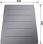 Cutting board safety glass silver optic AXON II 495 x 300 mm, safety glass