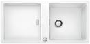 BLANCO ADON XL 6 S, SILGRANIT, white, with drain remote control, with accessories, reversible, 600 mm min. cabinet size