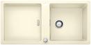 BLANCO ADON XL 6 S, SILGRANIT, jasmine, with drain remote control, with accessories, reversible, 600 mm min. cabinet size