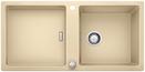 BLANCO ADON XL 6 S, SILGRANIT, champagne, with drain remote control, with accessories, reversible, 600 mm min. cabinet size