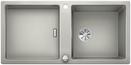 BLANCO ADON XL 6 S, SILGRANIT, pearl grey, with drain remote control, with accessories, reversible, 600 mm min. cabinet size