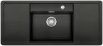 BLANCO ALAROS 6 S, SILGRANIT, anthracite, with drain remote control, with accessories, Bowl centred, 600 mm min. cabinet size