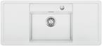 BLANCO ALAROS 6 S, SILGRANIT, white, with drain remote control, with accessories, Bowl centred, 600 mm min. cabinet size