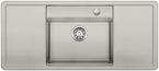 BLANCO ALAROS 6 S, SILGRANIT, pearl grey, with drain remote control, with accessories, Bowl centred, 600 mm min. cabinet size