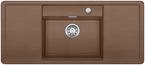 BLANCO ALAROS 6 S, SILGRANIT, nutmeg, with drain remote control, with accessories, Bowl centred, 600 mm min. cabinet size