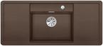 BLANCO ALAROS 6 S, SILGRANIT, coffee, with drain remote control, with accessories, Bowl centred, 600 mm min. cabinet size