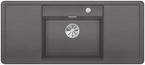 BLANCO ALAROS 6 S, SILGRANIT, rock grey, with drain remote control, with accessories, Bowl centred, 600 mm min. cabinet size