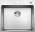 BLANCO ANDANO 500-IF/A, Stainless steel satin polish, with drain remote control, w/o bowl layout, 600 mm min. cabinet size
