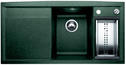 BLANCO AXIA 6 S, SILGRANIT until 10-2014, green, with drain remote control, w/o accessories, Bowl right, 600 mm min. cabinet size