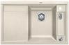 BLANCO AXIA II 45 S, SILGRANIT, sand, with drain remote control, with accessories, Bowl right, 450 mm min. cabinet size