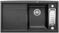 BLANCO AXIA II 5 S-F, SILGRANIT, anthracite, with drain remote control, with accessories, Bowl right, 500 mm min. cabinet size