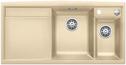 BLANCO AXIA II 6 S, SILGRANIT, champagne, with drain remote control, w/o accessories, Bowl left, 600 mm min. cabinet size