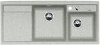 BLANCO AXIA II 8 S, SILGRANIT, steingrau, mit Ablauffernbedienung, ohne Zubehör, Becken rechts, 800 mm Untermaß