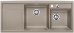 BLANCO AXIA II 8 S, SILGRANIT, tartufo, mit Ablauffernbedienung, ohne Zubehör, Becken rechts, 800 mm Untermaß