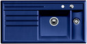 BLANCO AXON 6 S, Keramik PuraPlus, cobalt, mit Ablauffernbedienung, mit Zubehör, Becken rechts, 600 mm Untermaß