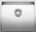BLANCO CLARON 450-IF, Edelstahl Seidenglanz, ohne Ablauffernbedienung, keine Beckenlage, 500 mm Untermaß