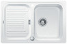 BLANCO CLASSIC 45 S-F, SILGRANIT bis 10-2014, weiß, mit Ablauffernbedienung, reversibel, 450 mm Untermaß