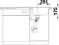 BLANCO CLASSIC 45 S, SILGRANIT, white, w/o drain remote control, reversible, 450 mm min. cabinet size