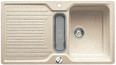 BLANCO CLASSIC 5 S-F, SILGRANIT until 10-2014, sand, with drain remote control, with colander, reversible, 500 mm min. cabinet size