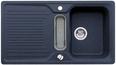 BLANCO CLASSIC 5 S-F, SILGRANIT until 10-2014, night blue, with drain remote control, with colander, reversible, 500 mm min. cabinet size