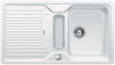 BLANCO CLASSIC 5 S-F, SILGRANIT until 10-2014, white, with drain remote control, with colander, reversible, 500 mm min. cabinet size