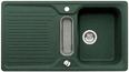 BLANCO CLASSIC 5 S, SILGRANIT, green, with drain remote control, with accessories, reversible, 500 mm min. cabinet size