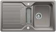 BLANCO CLASSIC 5 S, SILGRANIT, alu metallic, with drain remote control, with accessories, reversible, 500 mm min. cabinet size