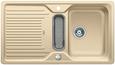 BLANCO CLASSIC 5 S-F, SILGRANIT until 10-2014, champagne, with drain remote control, with colander, reversible, 500 mm min. cabinet size