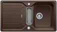 BLANCO CLASSIC 5 S-F, SILGRANIT until 10-2014, coffee, with drain remote control, with colander, reversible, 500 mm min. cabinet size