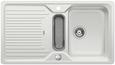 BLANCO CLASSIC 5 S-F, SILGRANIT until 10-2014, silk grey, with drain remote control, with colander, reversible, 500 mm min. cabinet size