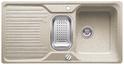 BLANCO CLASSIC 6 S-F, SILGRANIT until 10-2014, sand, with drain remote control, with colander, reversible, 600 mm min. cabinet size