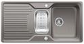 BLANCO CLASSIC 6 S-F, SILGRANIT until 10-2014, alu metallic, with drain remote control, with colander, reversible, 600 mm min. cabinet size
