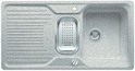 BLANCO CLASSIC 6 S-F, SILGRANIT until 10-2014, greystone, with drain remote control, with colander, reversible, 600 mm min. cabinet size