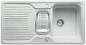 BLANCO CLASSIC 6 S-F, SILGRANIT until 10-2014, polar, with drain remote control, with colander, reversible, 600 mm min. cabinet size