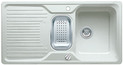 BLANCO CLASSIC 6 S, SILGRANIT, polar, with drain remote control, with stainless steel colander, reversible, 600 mm min. cabinet size