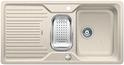 BLANCO CLASSIC 6 S, SILGRANIT, sand, with drain remote control, with stainless steel colander, reversible, 600 mm min. cabinet size