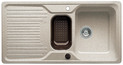 BLANCO CLASSIC 6 S-F, SILGRANIT until 10-2014, sand, with drain remote control, with colander, reversible, 600 mm min. cabinet size
