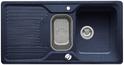 BLANCO CLASSIC 6 S, SILGRANIT bis 10-2014, nachtblau, mit Ablauffernbedienung, mit Schale Kunststoff, reversibel, 600 mm Untermaß