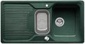 BLANCO CLASSIC 6 S, SILGRANIT bis 10-2014, grün, mit Ablauffernbedienung, mit Schale Kunststoff, reversibel, 600 mm Untermaß