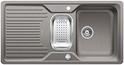 BLANCO CLASSIC 6 S, SILGRANIT, alu metallic, with drain remote control, with stainless steel colander, reversible, 600 mm min. cabinet size